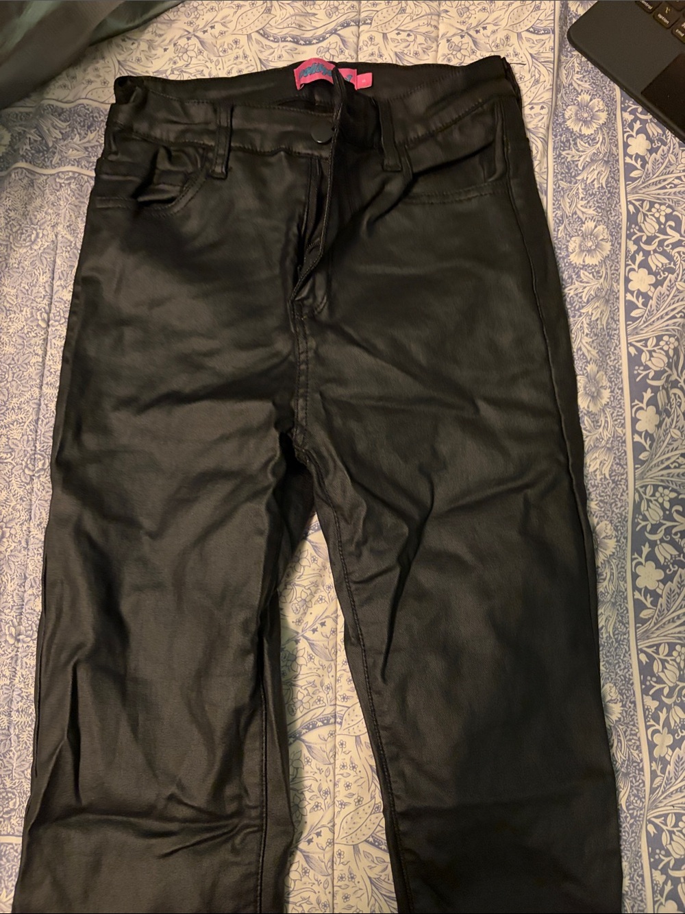 Edikted Men's Black Slim Straight Coated Jeans